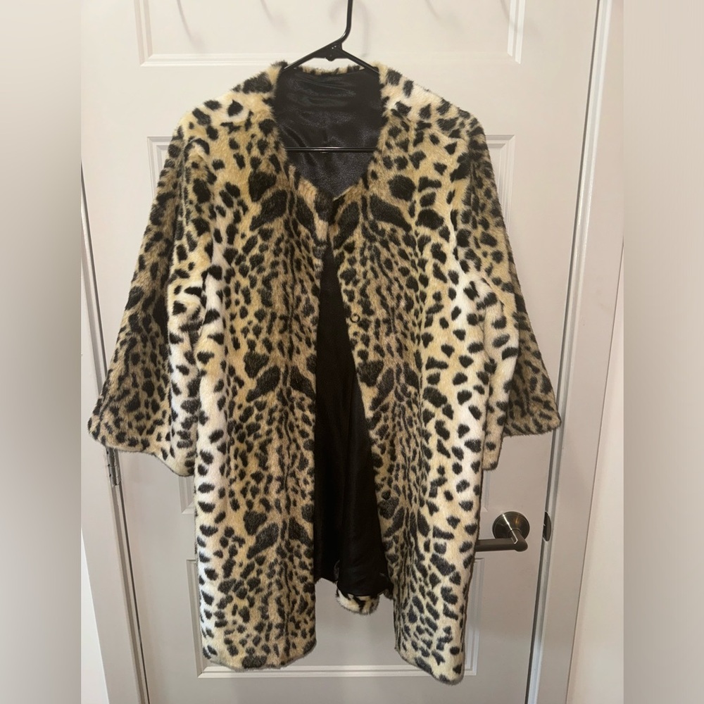 Faux Fur Cheetah Coat